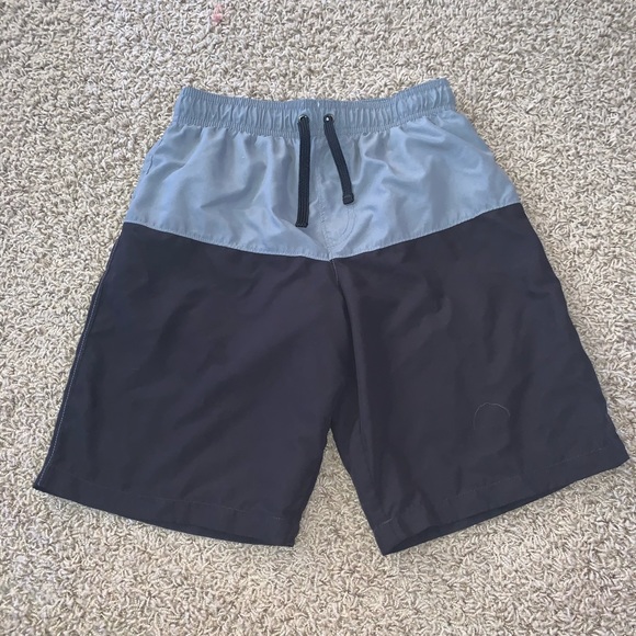 black and gray wonder nation youth swimsuit - Picture 1 of 3